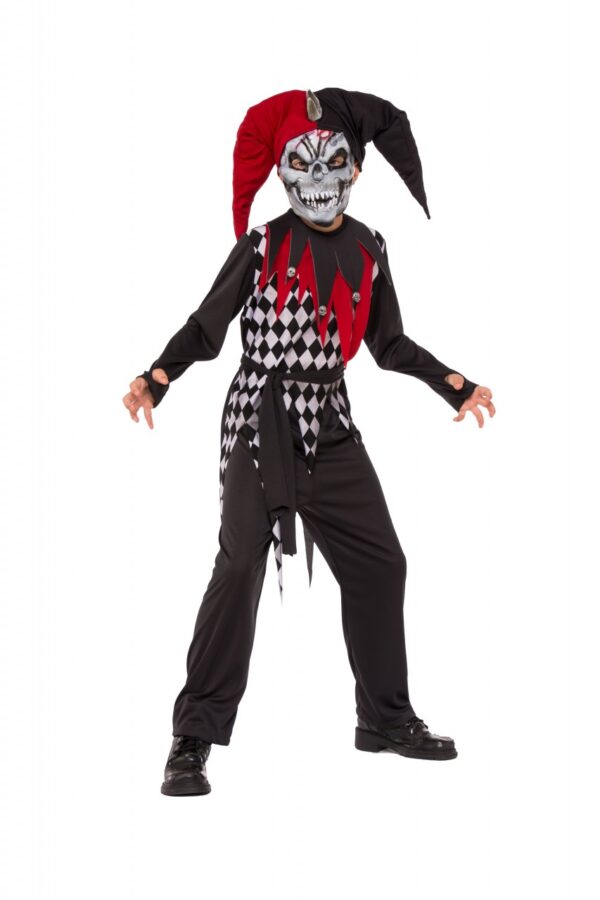 Evil Jester Kids Costume