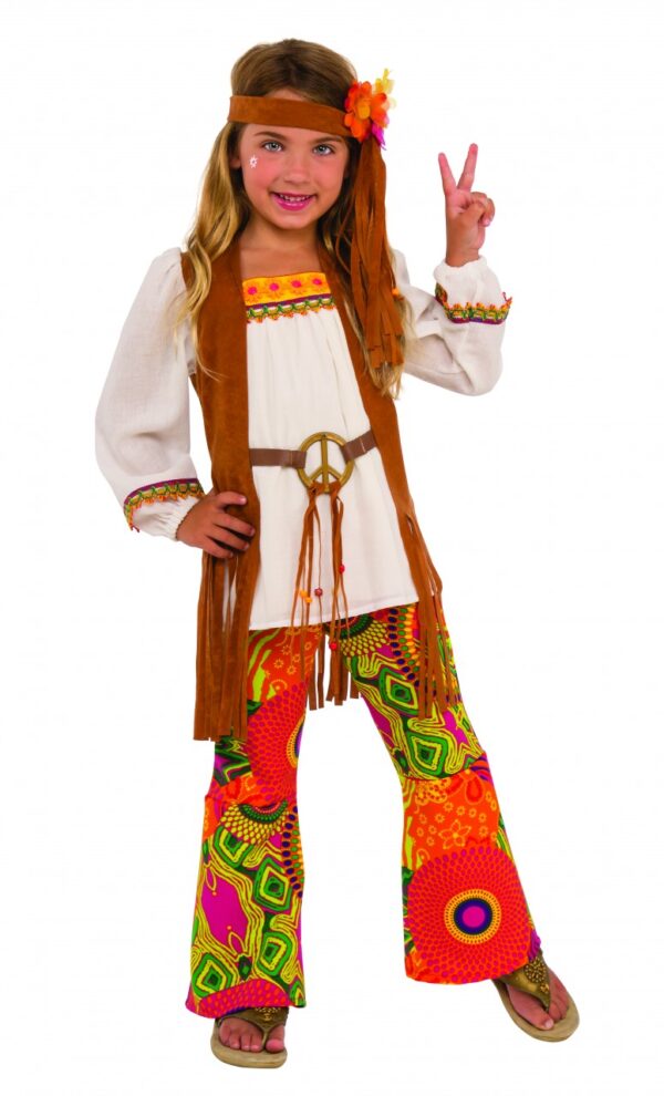 Flower Child Girls Hippie Costume