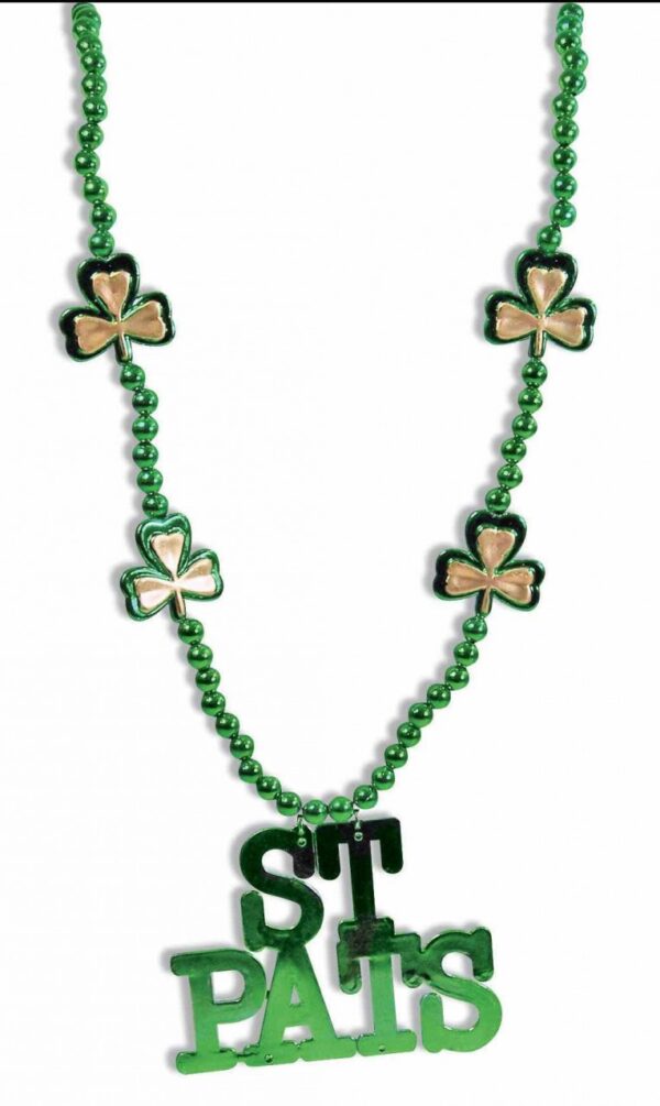 St. Pat's Medallion and Shamrock Necklace