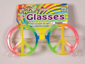 Rainbow Peace Sign Glasses