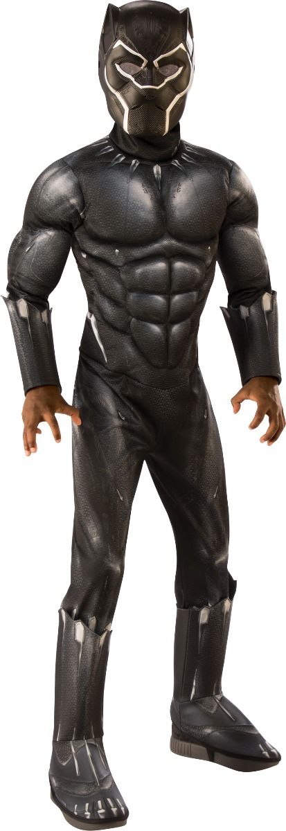 Black Panther Deluxe Muscle Chest Kids Costume