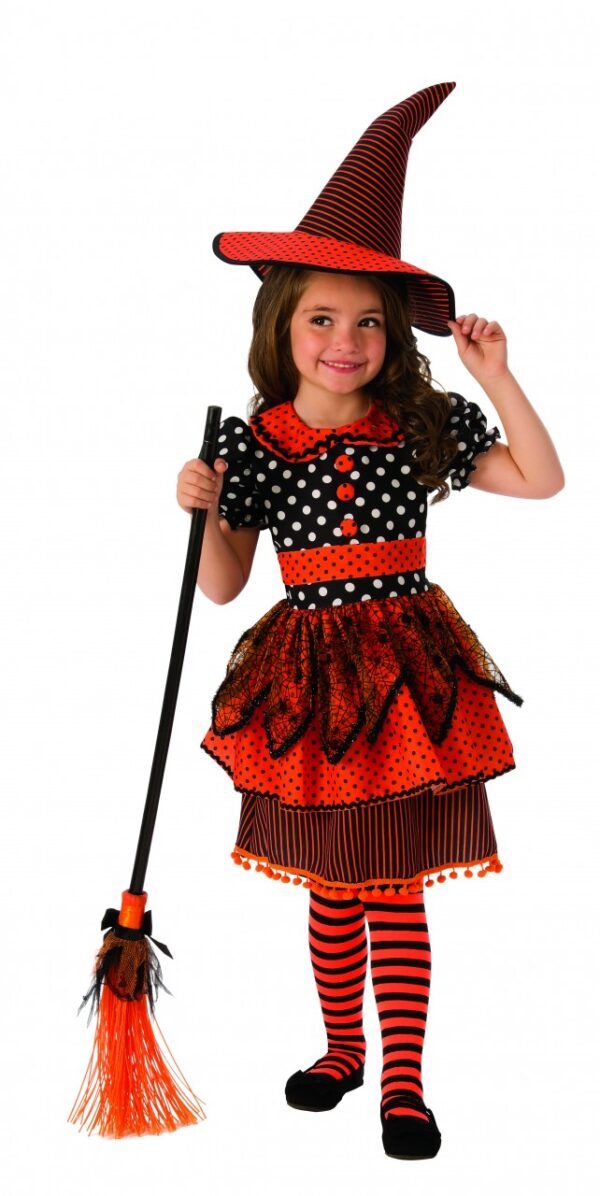 Polka Dot Witch Kids Costume