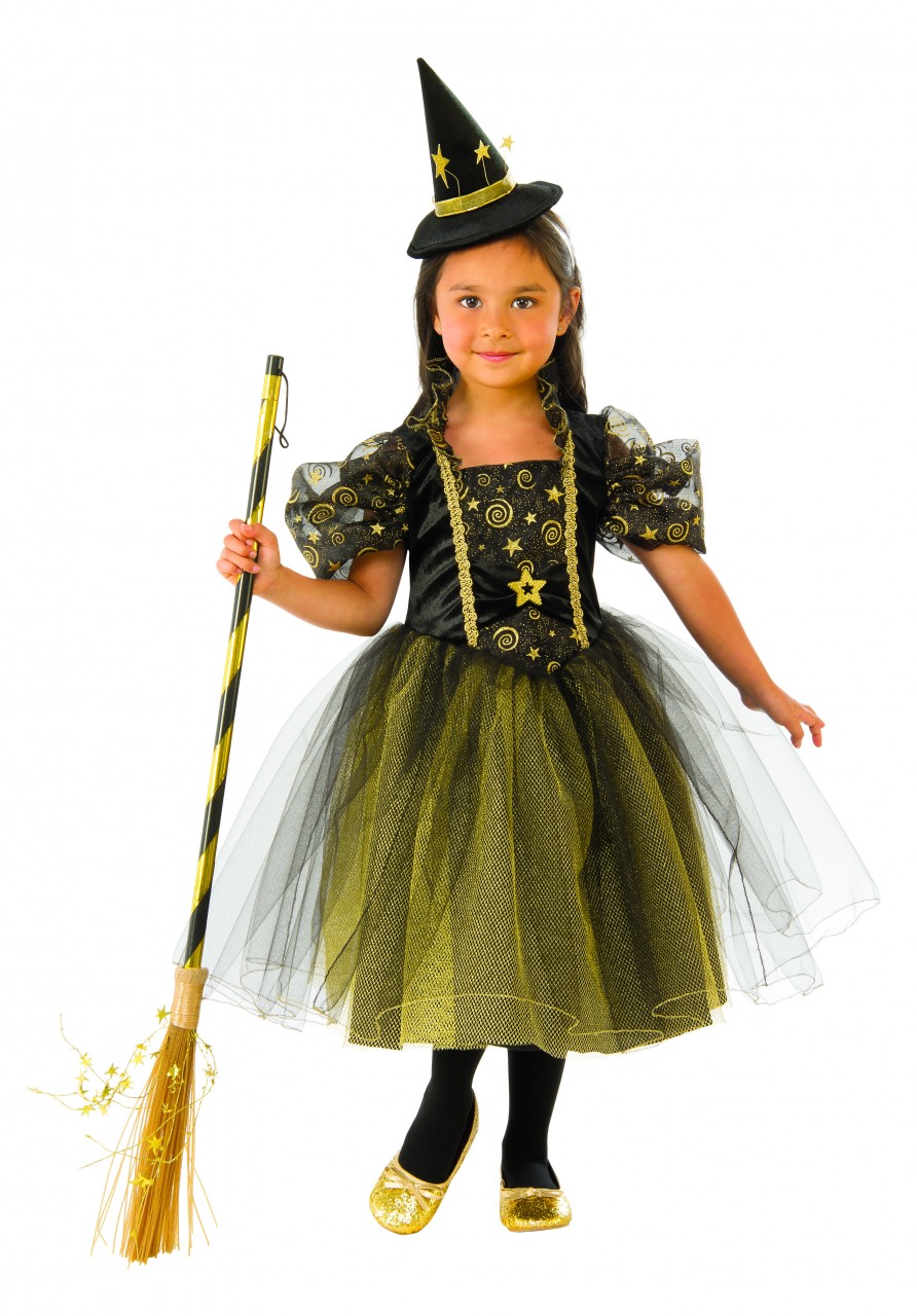Golden Star Witch Kids Costume