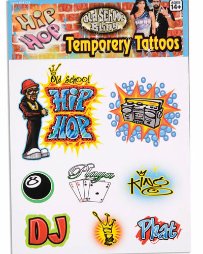 Hip Hop Temporary Tattoos