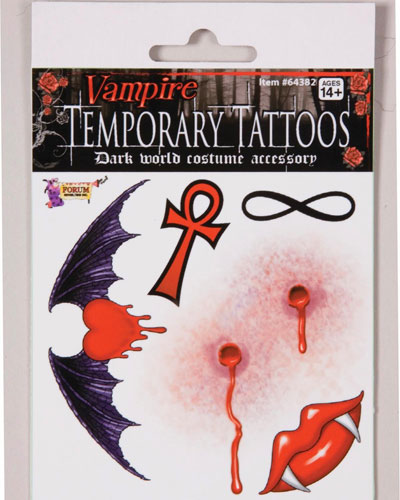 Vampire Temporary Tattoos