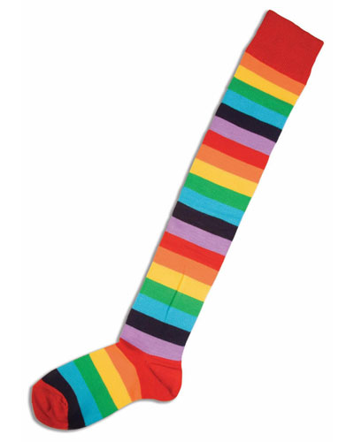 Clown Multi Color Striped Socks