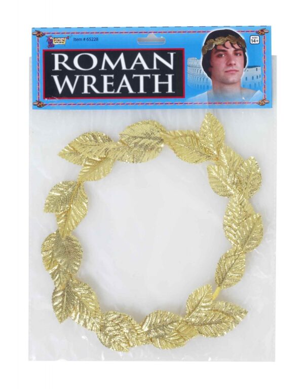 Gold Roman Laurel Leaf Wreath
