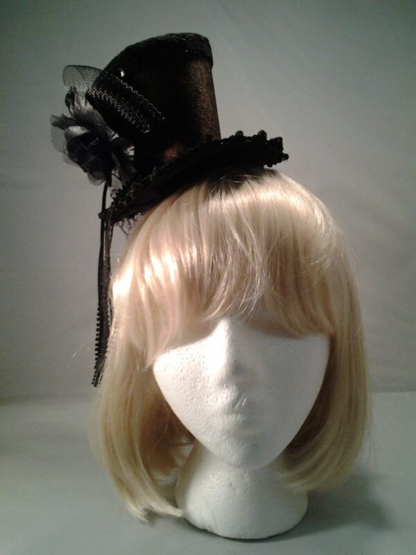 Brown Mini Steampunk Top Hat with Headband