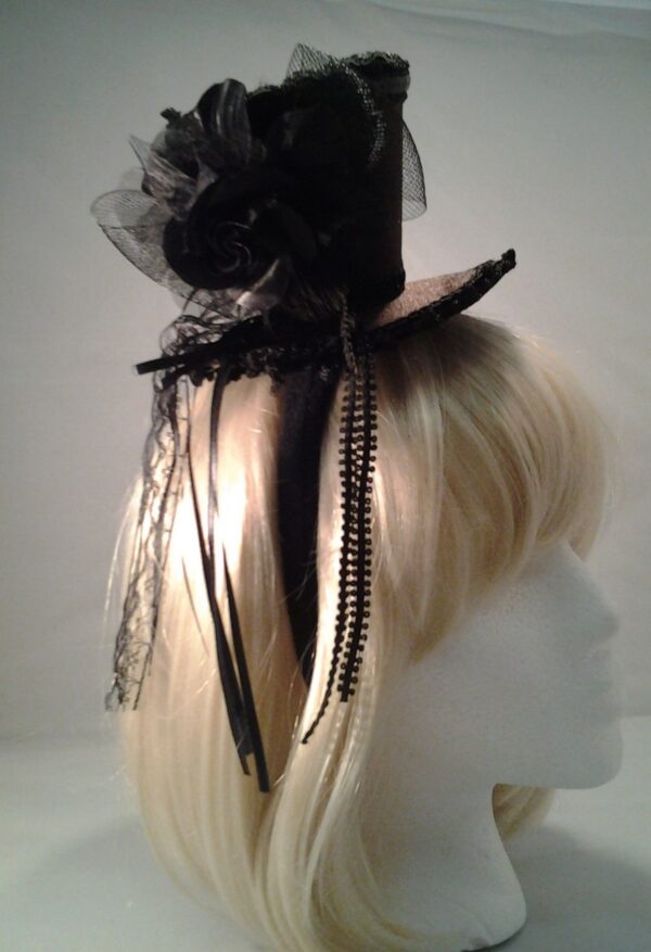 Brown Mini Steampunk Top Hat with Headband