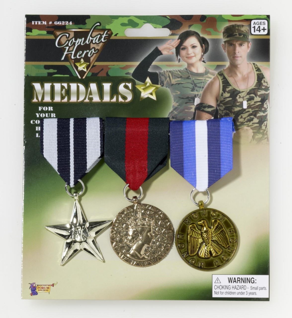 3 Combat Hero Medals