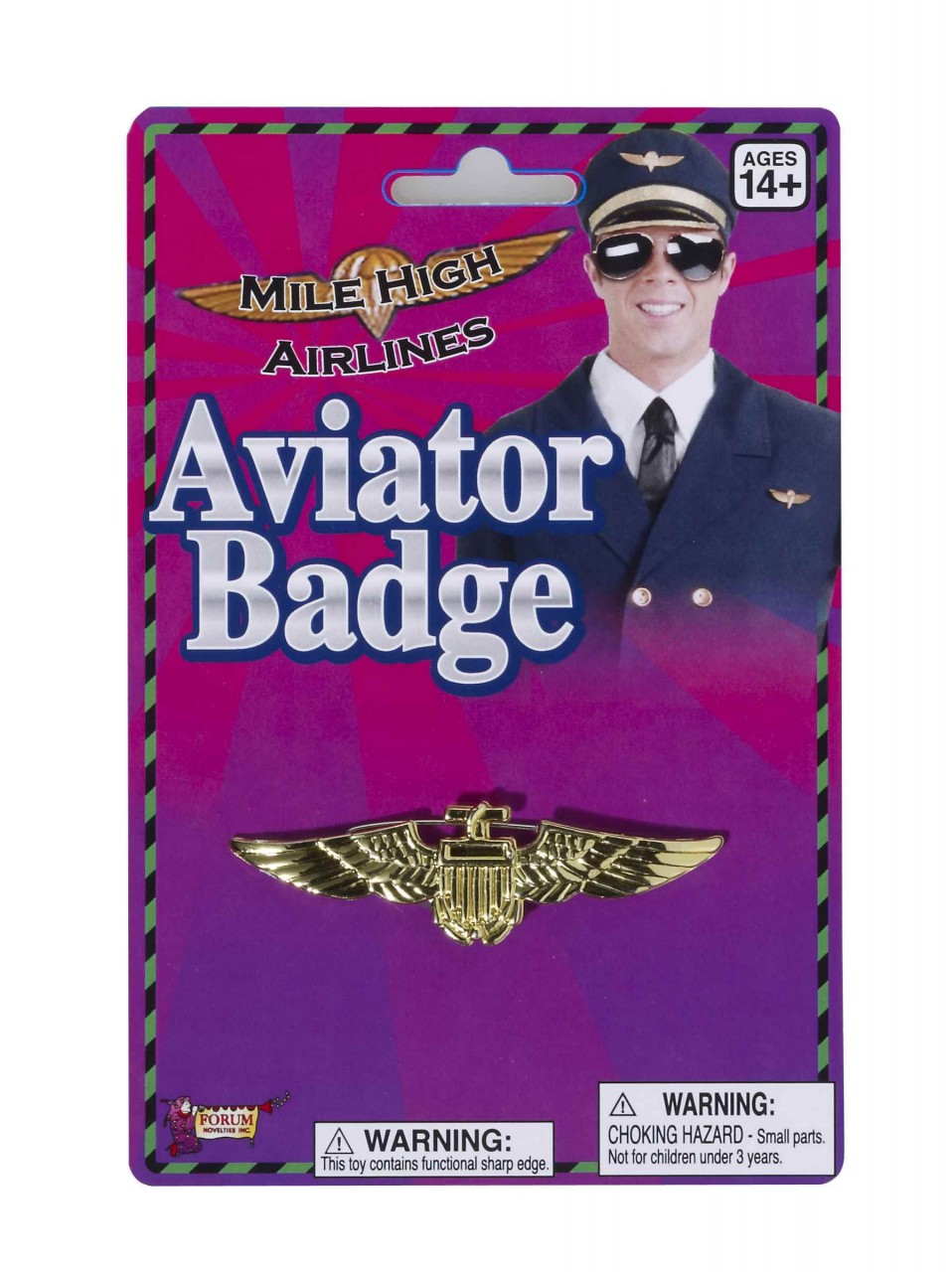 Aviator Pilot Badge Gold