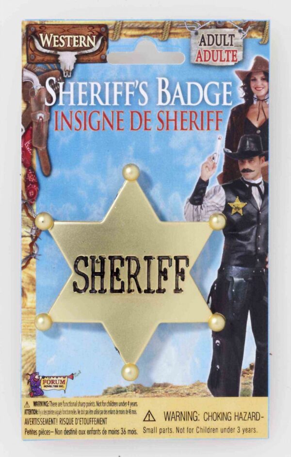 Sheriff Badge - Gold