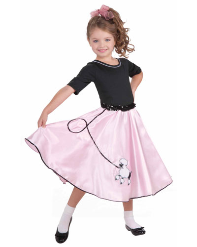 Pretty Poodle Princess Child Sock Hop Costume