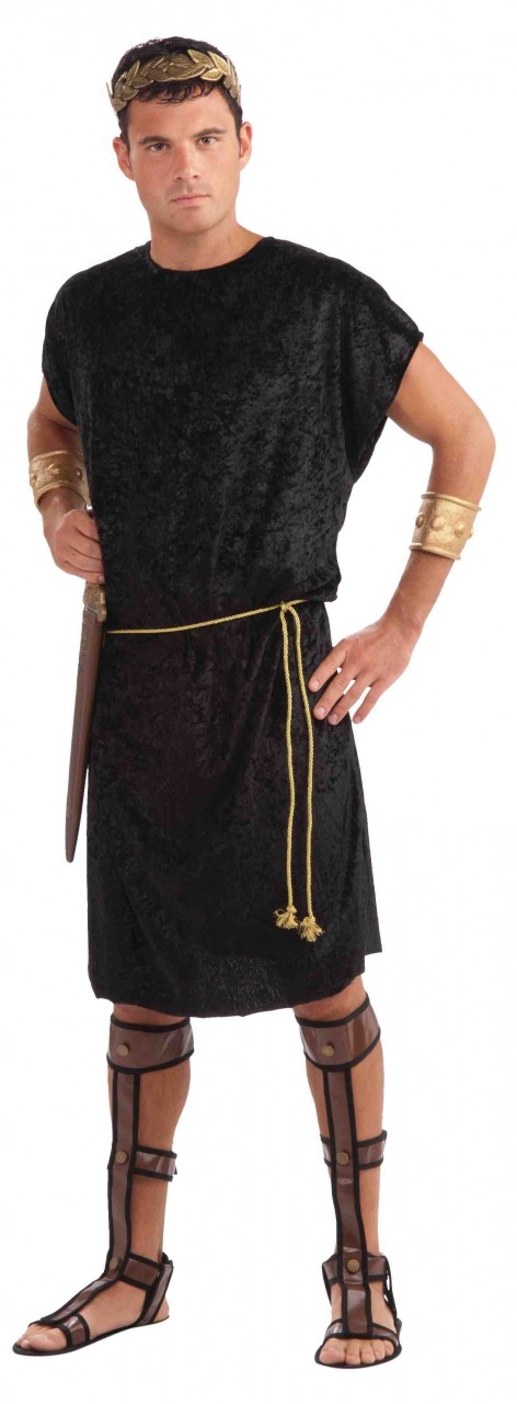 Black Tunic Adult Roman Costume
