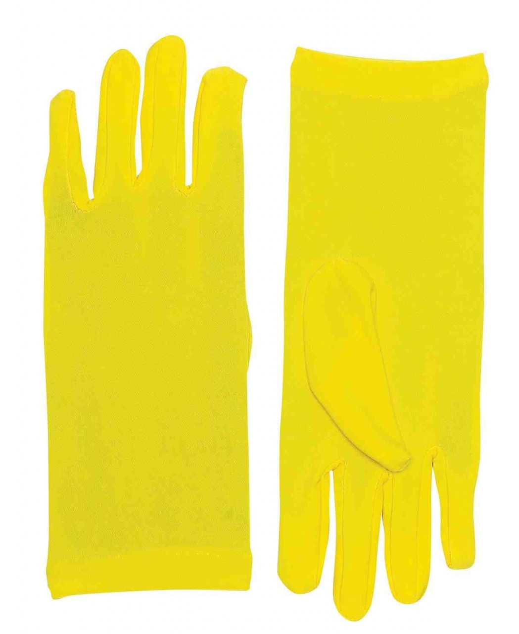 Short Yellow Gloves