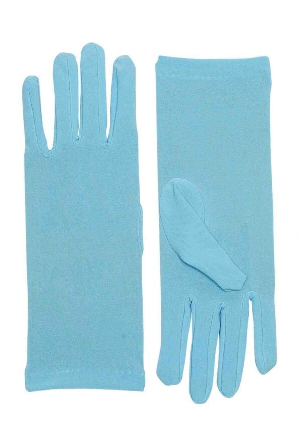 Short Blue Gloves