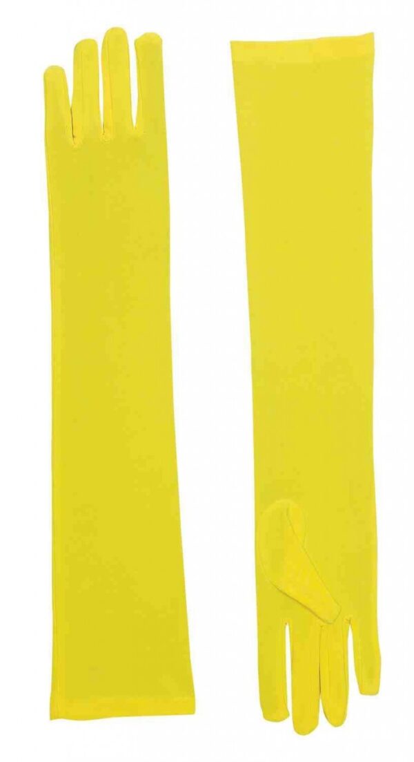 Yellow Opera Length Adult Gloves