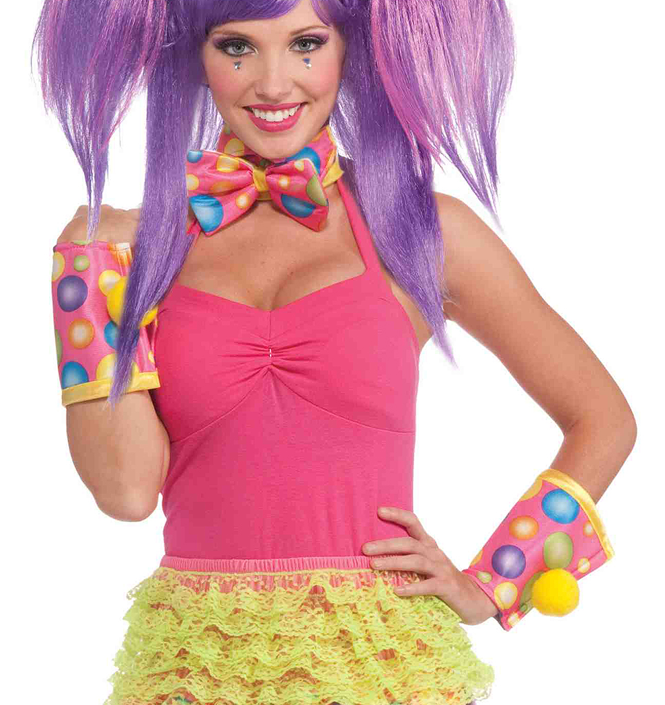 Circus Sweetie Clown Collar and Cuff Set - Screamers Costumes