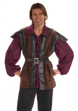 Medieval Mercenary Men's Shirt Vest Belt