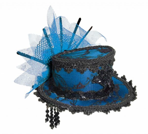 Blue Mini Victorian Top Hat