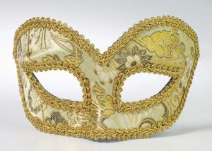 Gold Venetian Style Mask