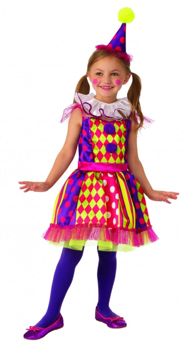 Bright Clown Kids Costume