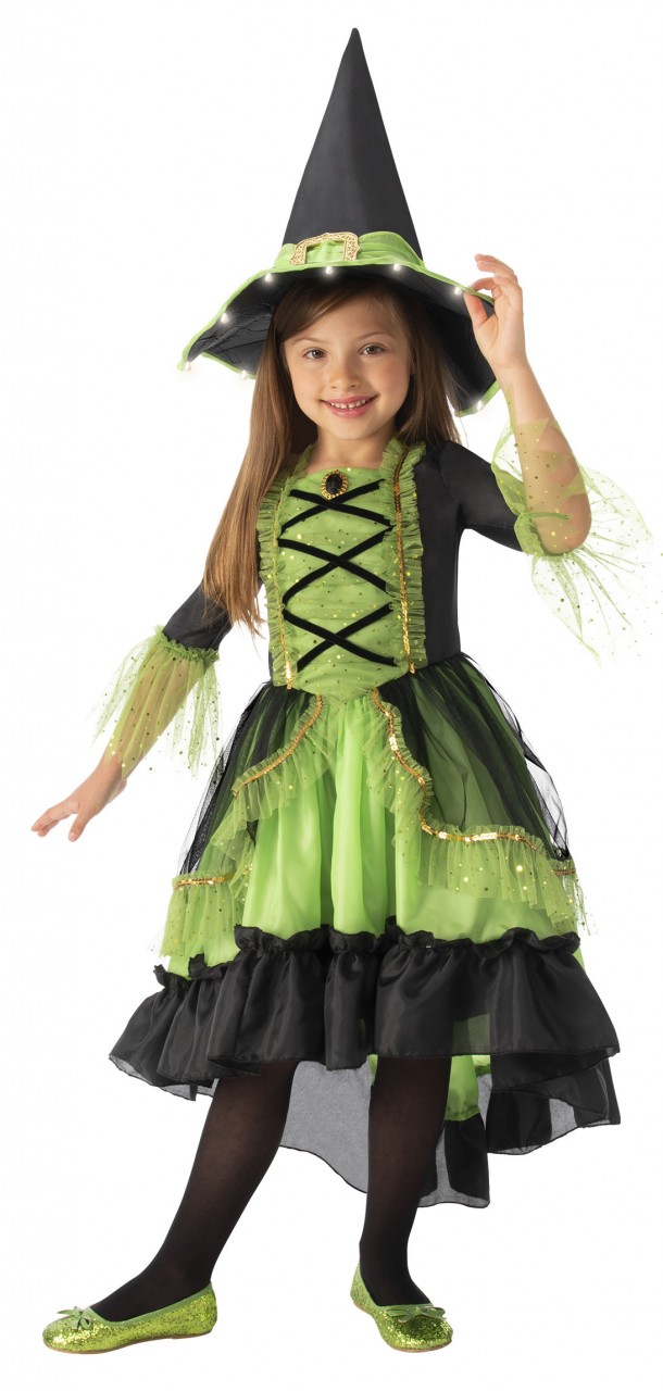 Green Witch Kids Costume