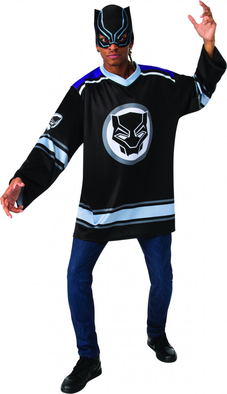 Marvel Universe Black Panther Hockey Jersey Men's Costume
