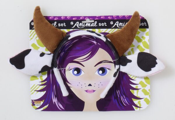 Cow Headband with Horns