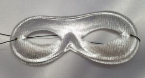 Silver Lamé Half Mask