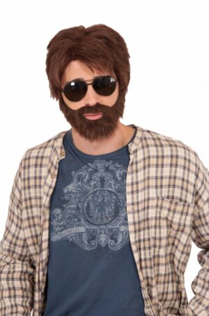 Vegas Hero Wig and Beard Set