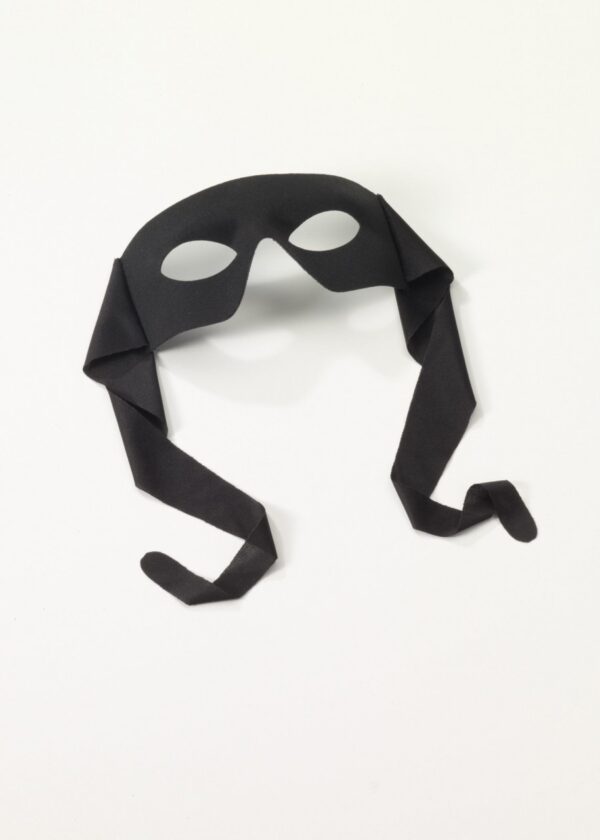 Black Masked Man Masquerade Mask