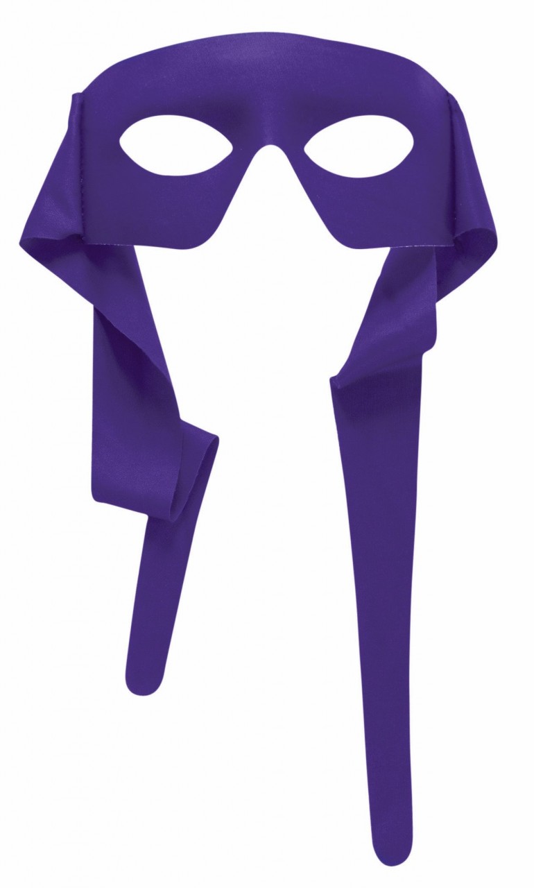 Purple Masked Man Masquerade Mask