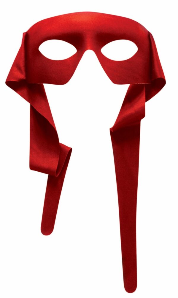 Red Masked Man Masquerade Mask