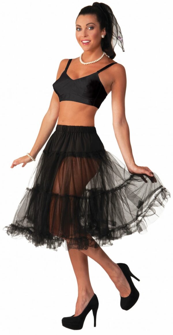 50's Black Crinoline