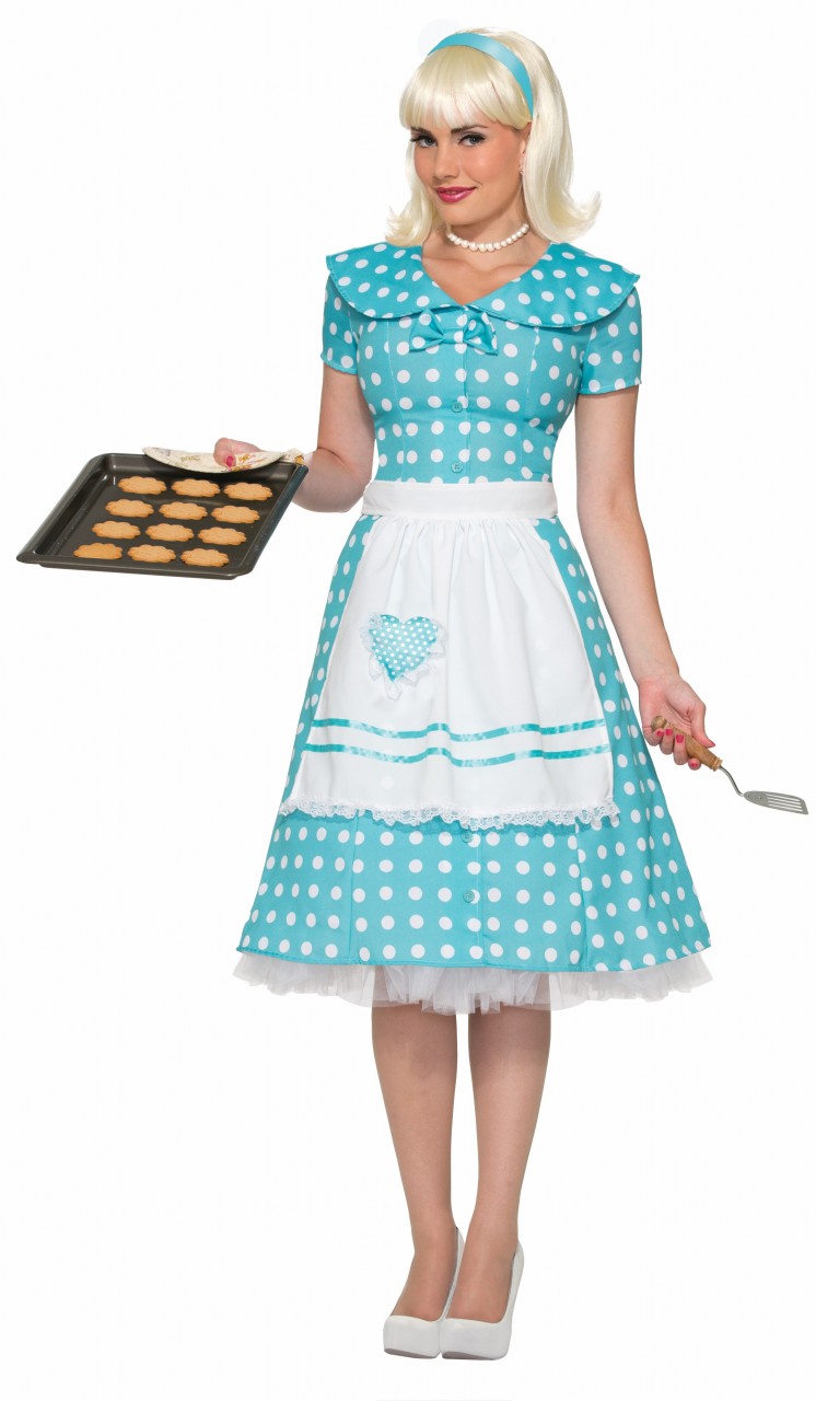 50's Housewife Dress Adult Costume