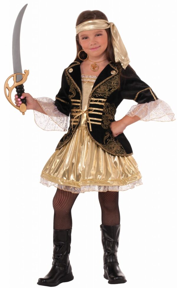 Golden Seas Girls Pirate Costume