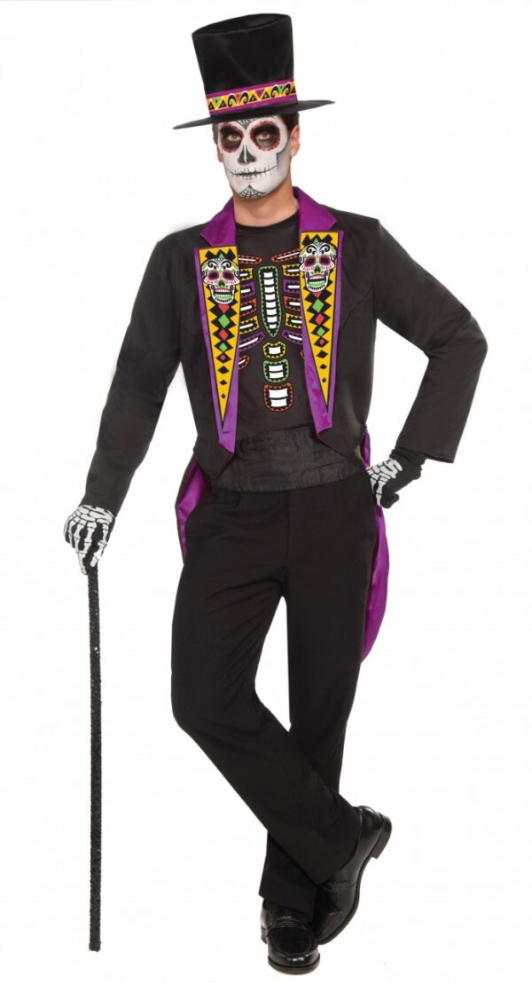 Day of the Dead Formal Suit Adult Costume