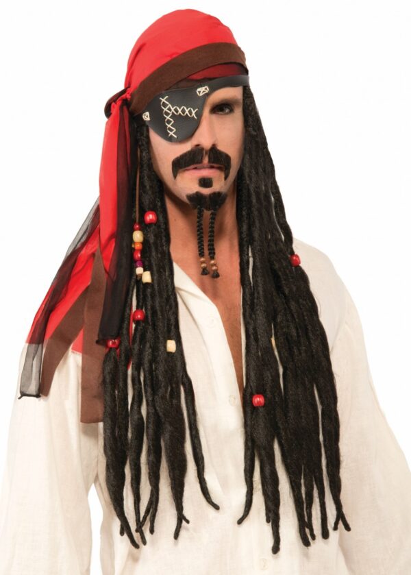 Pirate Headscarf with Attached Dreads