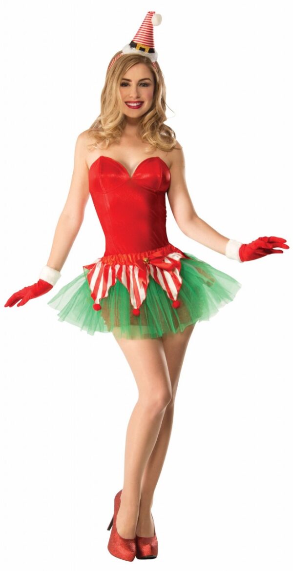 Candy Cane Tutu Adult Elf Accessory