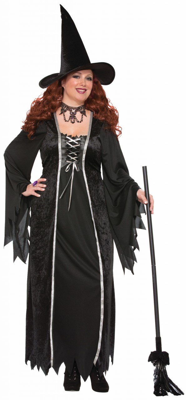 Black Witch Womens Plus Size Costume