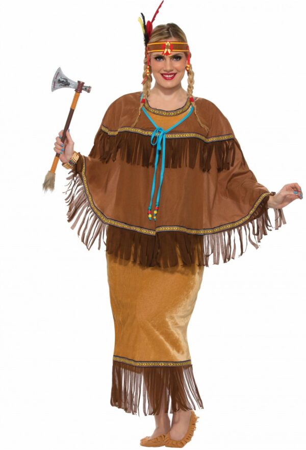 Princess Tomahawk Women's Plus Size Native American Costume