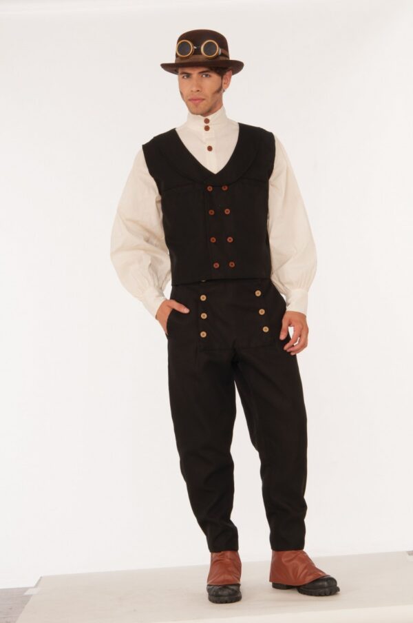 Steampunk Black Vest