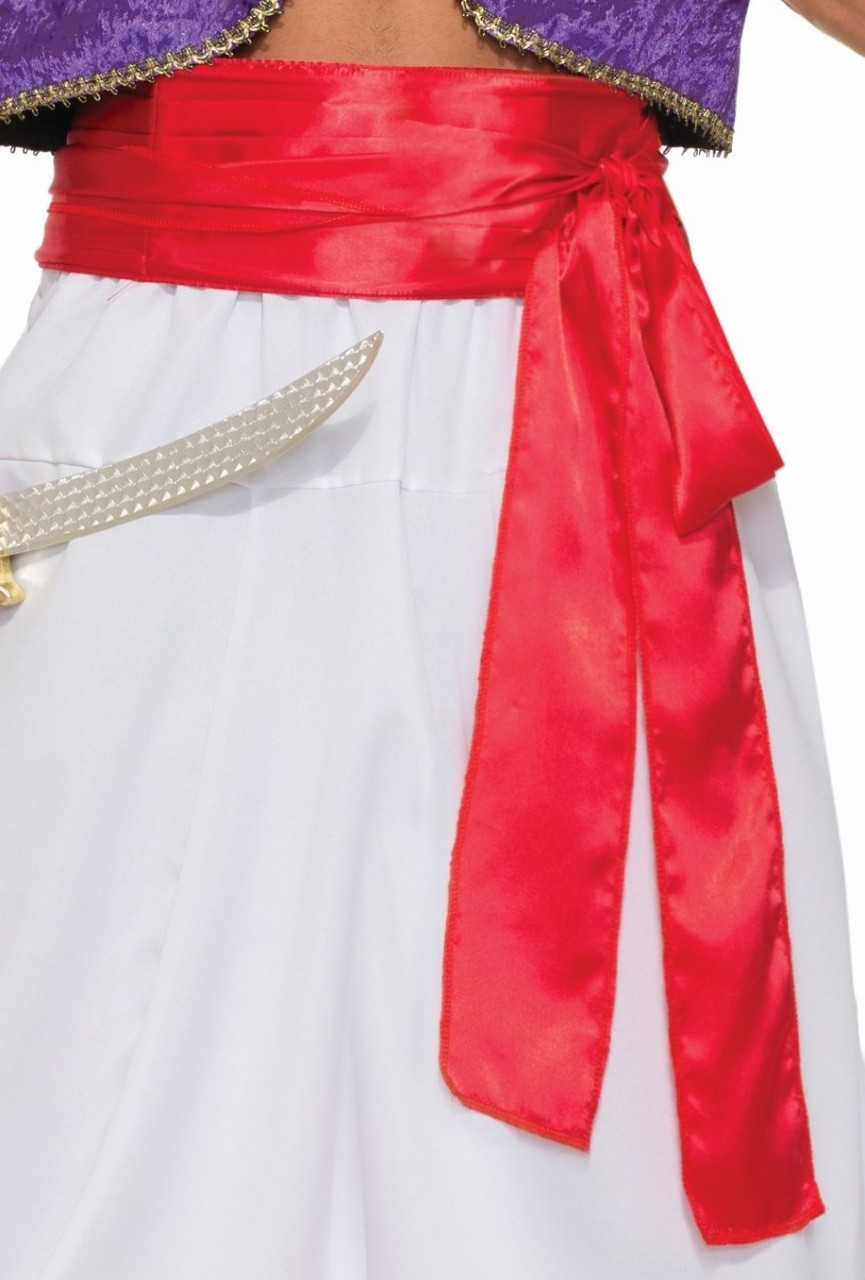 Deluxe Red Satin Sash Genie Belt - Screamers Costumes