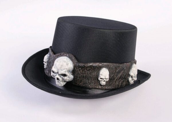 Top Hat with Skulls