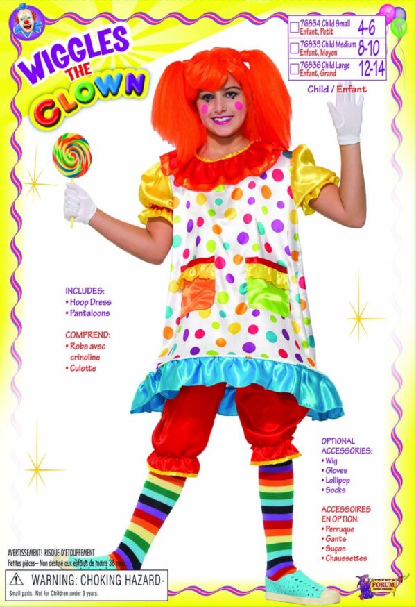 Wiggles the Clown Kids Costume