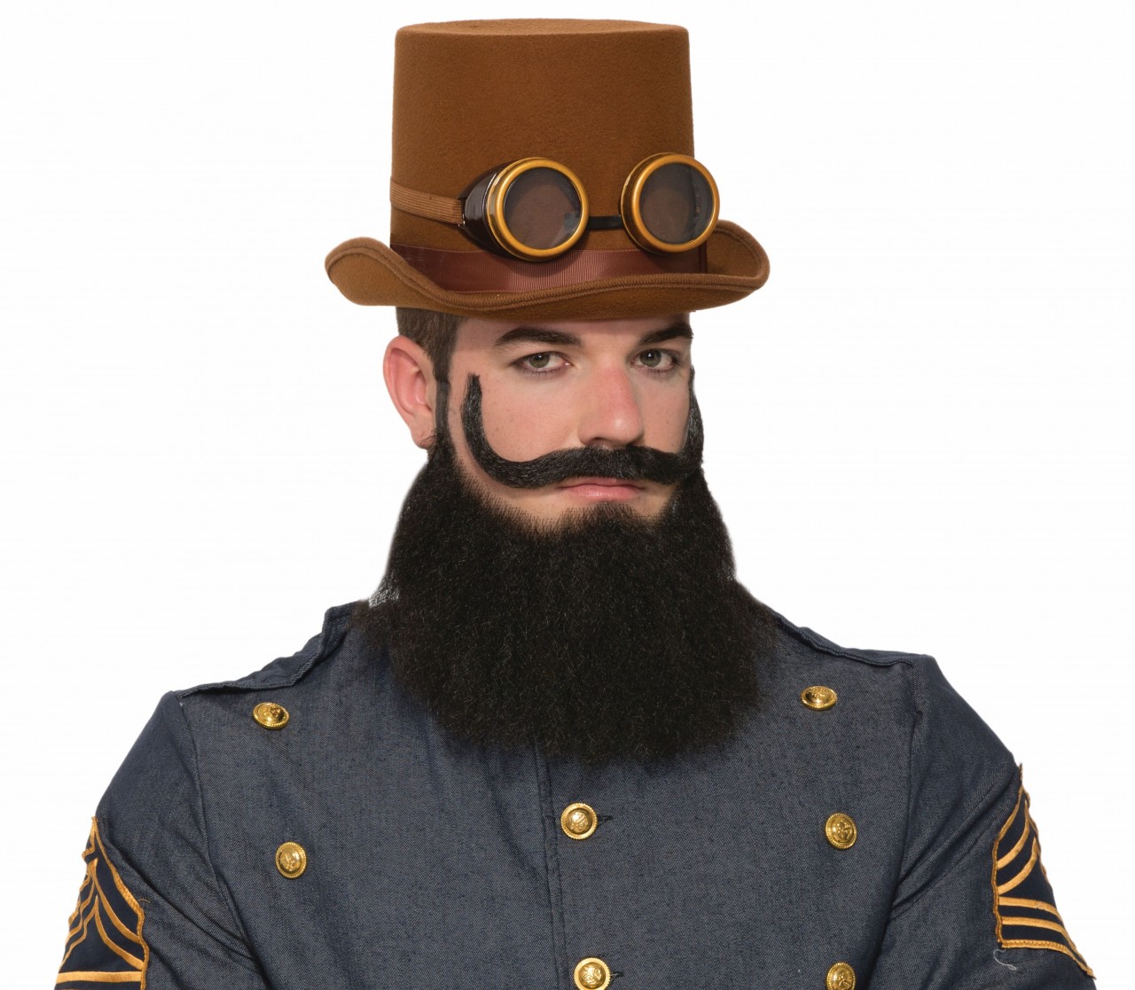 Steampunk General Jax Beard and Moustache Set