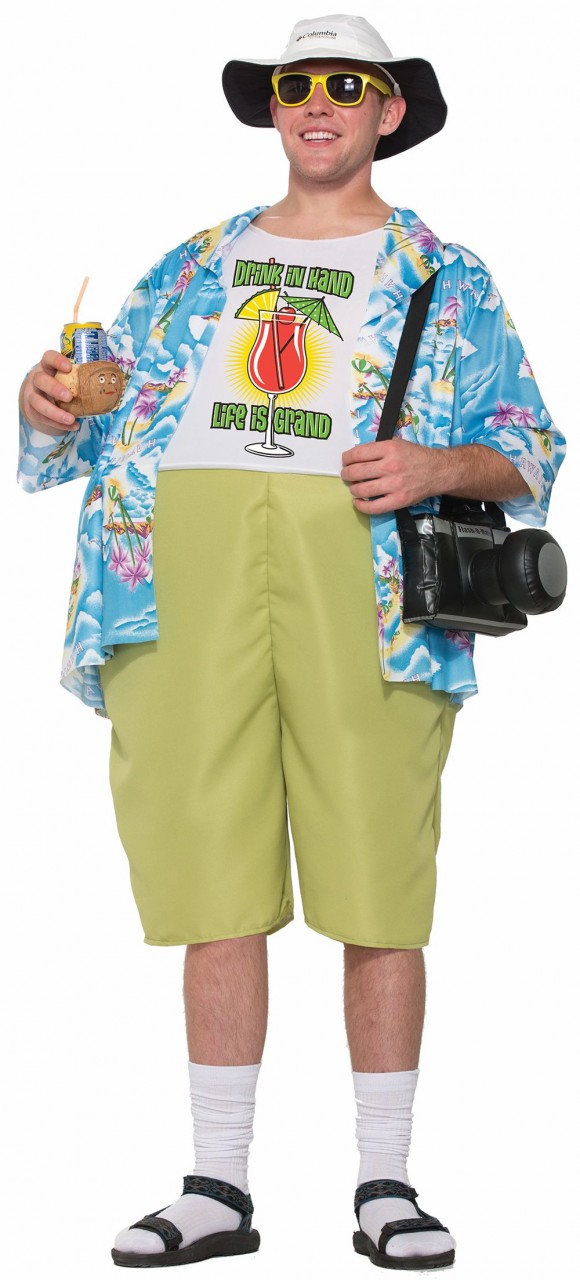 Tropical Tourist Adult Unisex Costume