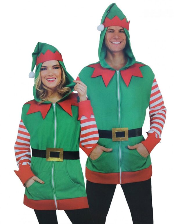 Elf Hoodie Adult Unisex Costume