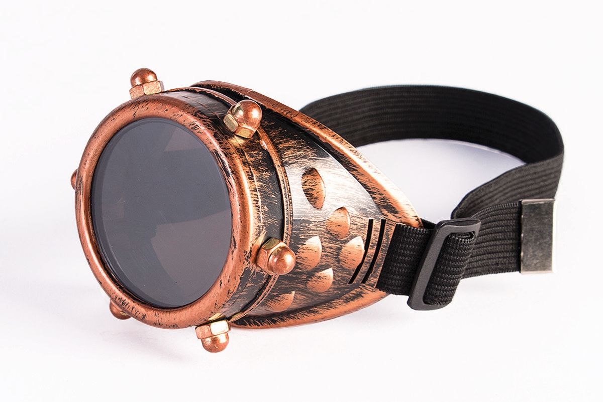 Steampunk Bronze Goggle Eye Patch